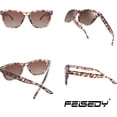 thumbnail image 2 of Gafas de sol cuadradas polarizadas retro Heytea, sencillas, con montura floral y estampado de camuflaje colorido para mujeres y hombres B2753, 2 of 4