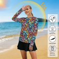 thumbnail image 5 of FORMRS Womens Long Sleeve Shirts UPF 50+ Sun Protection Quick Dry Fishing Hiking Tops, Size S-2XL, Vibrant Dragon Scales Pattern, 5 of 8