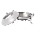 thumbnail image 6 of Chafing Dish Set Round 3.17Qt Stainless Steel Buffet Servers + Warmers, 6 of 9