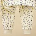 thumbnail image 6 of TOWED22 Toddler Girls Pajamas Cotton Kids Cute Graphic 2 Piece Kids Pjs Fall Winter Sleepwear Clothes Set 6-24 Months 2t 3t 4t 5t 6t 7t 8t 9t Children(Beige,2-3 Y), 6 of 6