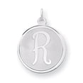 thumbnail image 1 of 925 Sterling Silver Dainty Letter R Initial Name Monogram Necklace Charm Pendant, 1 of 6
