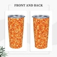 thumbnail image 3 of KLL Orange Glitter Stainless Steel Vacuum Insulated Coffee Cup 20 oz Lids and Straws,Insulated Travel Mug Water Cup with Leak-Proof Straw Lid & Flip Lid, 3 of 8