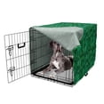 thumbnail image 5 of Tropical Dog Crate Cover, Illustration of Various Jungle Elements, Easy to Use Pet Kennel Cover Small Dogs Puppies Kittens, 7 Sizes, Fern Green Hunter Green, by Ambesonne, 5 of 6