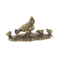 thumbnail image 3 of y estatua de pollito, estatuilla de té de latón para mascotas, recuerdo, encantadora para decoración del hogar y la Oficina, accesorio ve, 3 of 9