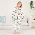 thumbnail image 5 of Fluffy Pajamas Set Fuzzy Winter Warm Pj Sets Pullover Tops and Long Pants Christmas Icon Pattern X-Small, 5 of 8