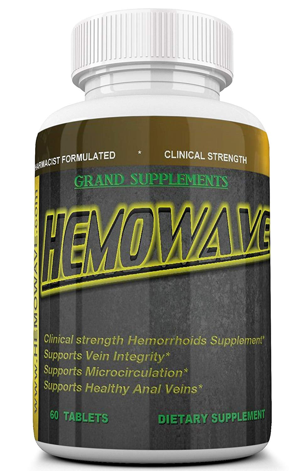 HEMOWAVE Hemorrhoid Natural Vitamins. Piles Relief. Can Be used with