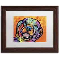 Trademark Fine Art "Galle" Canvas Art by Dean Russo, White Matte, Wood Frame