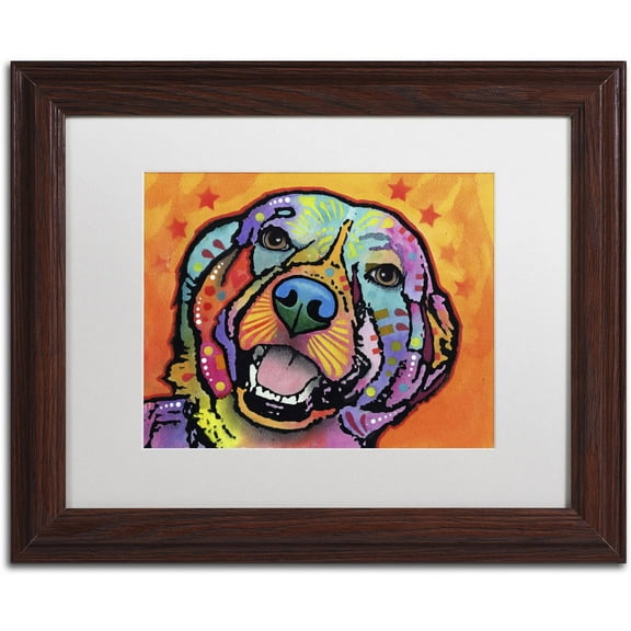 Trademark Fine Art "Galle" Canvas Art by Dean Russo, White Matte, Wood Frame