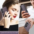 thumbnail image 3 of Compatible with Magsafe Magnetic 2 in 1 Detachable Wallet Case with Card Holder for Samsung Galaxy S24 Plus, for Women Men, PU Leather Flip Kickstand Credit Slots for Samsung Galaxy S24 Plus, Purple, 3 of 10