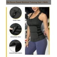 thumbnail image 5 of COMFREE Sweat Waist Trainer Cincher Corset for Women Weight Loss Neoprene Sauna Suit Tank Top Zipper Vest Workout Compression Sport Girdle, 5 of 7