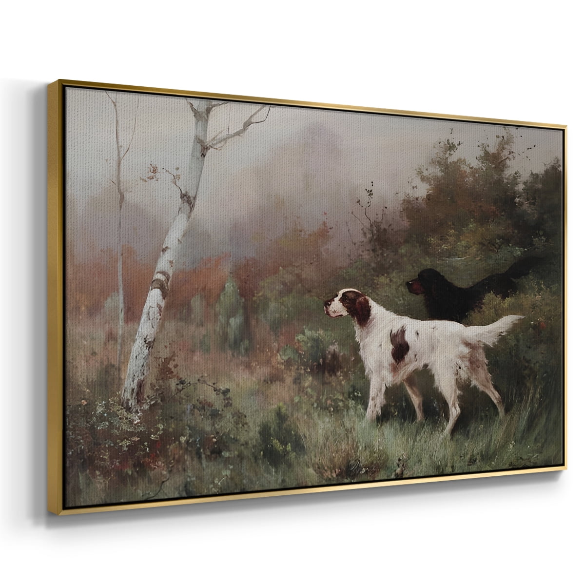 Vintage Landscape-CCLIX By Wexford Home Framed in Gold Wood Gallery Wrapped Canvas 25 in. x 37 in.