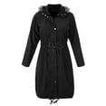 thumbnail image 6 of TANYSU Women New Fall/winter Hooded Collar Long Sleeve Maternity Coats Jackets For Mother-to-be, 6 of 7
