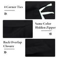 thumbnail image 6 of ROYALE LINENS Black Duvet Cover Twin Size - Soft Twin Duvet Cover Set - 2 Piece Double Brushed Twin Duvet Covers with Zipper Closure, 1 Twin Duvet Cover 68x90 inches and 1 Pillow Shams (Twin, Black), 6 of 8