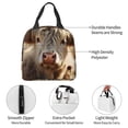 thumbnail image 4 of Easygdp Adorable Flower Field Cow Bolsa Térmica Premium - Tela Oxford Impermeable, Gran Capacidad, Bolsillo Frontal, Unisex para Trabajo, Escuela, Actividades al Aire Libre y Picnics, 4 of 8