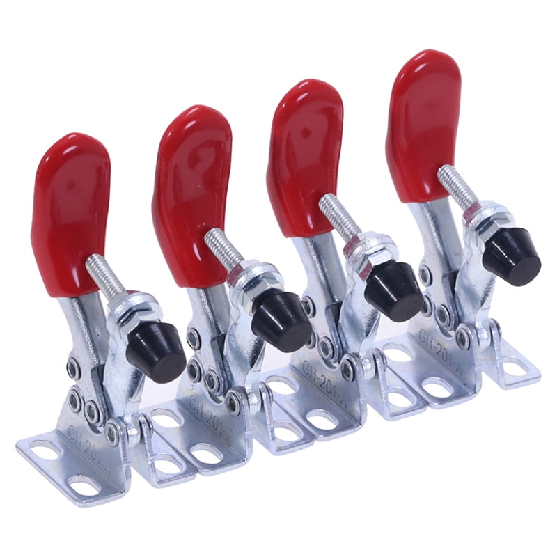 4 pcs Red Toggle Clamp GH-201A 201-A Quick Release Tool Horizontal Cl Hg 