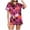 Hot Pink, variant on Ulitacool Pajamas For Womens Halloween Short Sleeve Pjs And Shorts Set Button Down Pumpkin Ghost Print Sleepwear Hallowmas Cute Jammies Nightwear Beige L