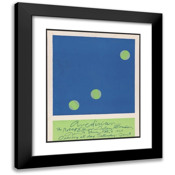 Edward Avedisian 12x14 Black Modern Framed Museum Art Print Titled - Avedisian. (1965)