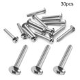 thumbnail image 4 of HUGFEGWE 30Pcs M4x12mm Machine Screws Phillips Cross Truss Head Screw Fully Thread 304 Stainless Steel Round Head Screws Fasteners Bolts for Fixing Component,Industrial and Construction Fasteners, 4 of 6