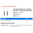 thumbnail image 2 of Rear Shock Absorber Set - Compatible with 2007 - 2010 Hyundai Elantra Sedan 2008 2009, 2 of 2
