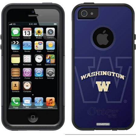University of Washington Dark Watermark Design on OtterBox Commuter Series Case for Apple iPhone (Best Watermark App For Iphone 2019)