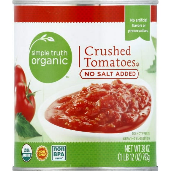 2X - Simple Truth Organic No Salt Added Crushed Tomatoes