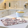 thumbnail image 6 of FREEAMG Abstract Flower Dish Drying Mat Microfiber Drying Pad for Kitchen Counter Absorbent Mat Drying Pad Sink Mat 16 x 18 Inch, 6 of 7