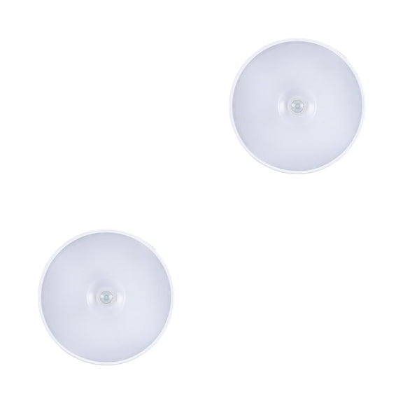 Bewildely Sensor de luces nocturnas inalámbricas LED, luz de pared con carga, lámpara de mesita de noche, lámpara de luces nocturnas, armario Con interruptor/blanco 2Conjunto