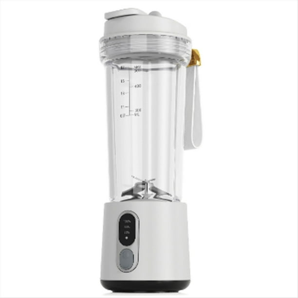 Exprimidor Portátil Multifuncional de Alta Potencia, Motor Potente, Trituración Rápida, Batería de 4000 MAh, Vaso para Jugo para Interiores y Exteriores C