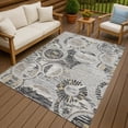 thumbnail image 5 of Addison Rugs Chantille Indoor/Outdoor Transitional Geometric Silver Machine Washable Rectangle Rug, 3' x 5', 5 of 6
