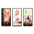 thumbnail image 2 of Designart "Pastel and Gold Boho Chic Serenity II" Modern Geometric Framed Wall Art Set Of 3 - Pink Abstract Frame Gallery Wall Set For Home Decor, 2 of 7