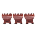 thumbnail image 4 of Peine Con Textura De Dientes Anchos, Peine De Dientes Anchos Para Desenredar El Cabello Con Dientes Brillantes Ergonómicos Compactos Retro Para Salón, 4 of 7