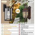 thumbnail image 5 of Anochecer al amanecer Lámparas para exteriores Montaje en pared, Luces de porche con sensor, Luz de pared antioxidante, Iluminación de aplique de pared exterior, Lámpara de pared, Pared impermeab, 5 of 5