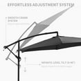 thumbnail image 5 of Autlaycil 10 ft Cantilever Offset Outdoor Patio Umbrella with Base Stand Rotate and Tilt - Black, 5 of 7