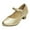 Gold, variant on HUANBAI Girls Sandals Heels Casual Dress Shoes For Kids Summer Comfortable Fashionable Party Performance For Little Girls Age 5 13