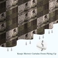 thumbnail image 6 of Multicolor Bigfoot and Camping Pattern Shower Curtain 72"x72" ,Bathroom Decorative Shower Curtains Set with 12 Hooks,Modern Waterproof Washable Shower Curtain, 6 of 6