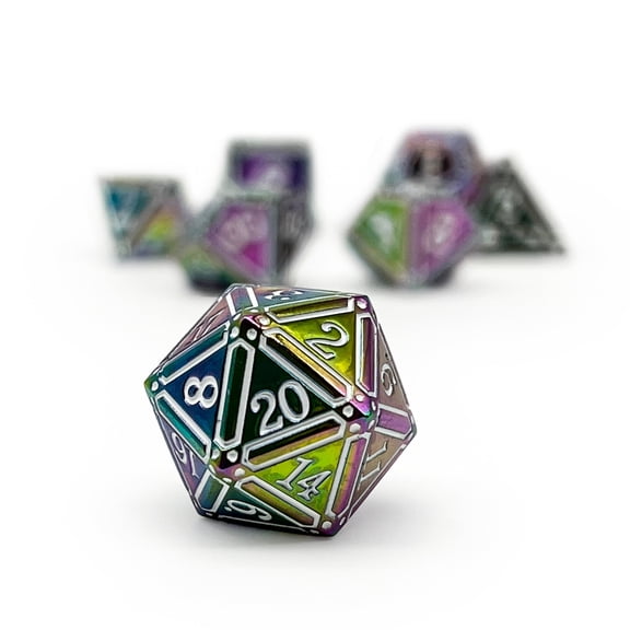 Ironworks - Particle Blast 7 Piece RPG set Alloy Dice