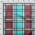 thumbnail image 2 of oneOone Cotton Cambric Fabric Madras Check Printed Fabric 1 Yard 56 Inch Wide, 2 of 4