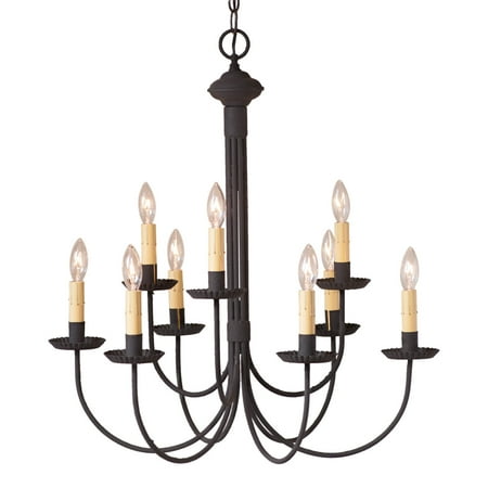 

Irvin s Country Tinware Irvin s Country Tinware 9-Arm Grandview Chandelier with Ecru Sleeves