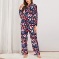 thumbnail image 2 of Naloa Elephants Pajamas for Women Set, Womens Pajama Sets, Lounge Sets for Women, 2pjs for Women-Large, 2 of 7