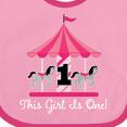 thumbnail image 4 of Inktastic 1st Birthday Party Carousel Horse Girls Baby Bib, 4 of 4