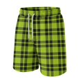 thumbnail image 4 of Satingcolo Men's Soft Daily Wear Shorts Elastic Mid Waist Summer Fall Outfits Jogging Athletic Shorts Work Out Trunks With Pockets Green 2XL, 4 of 5