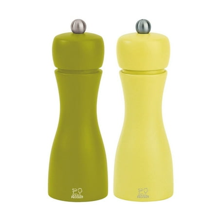 - Peugeot Tahiti Duo 6 Inch Salt & Pepper Mill Set, Spring