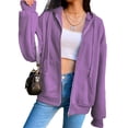 thumbnail image 2 of Chaqueta con capucha Sunnimix Mujer Púrpura S, 2 of 7