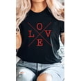 thumbnail image 5 of Love Valentines Day Graphic Tee T-Shirt, 5 of 8