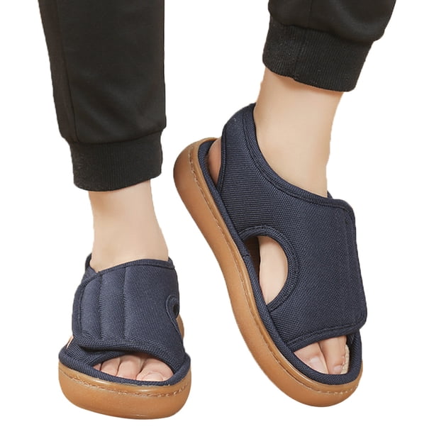 Sandalias diabéticas unisex para mujeres (42-43) Azul