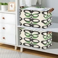thumbnail image 2 of Retro Floral Pattern 16.9x11.4x10in Foldable Open Home Storage Bins Durable Water Resistant Shelf Baskets, 2 of 8