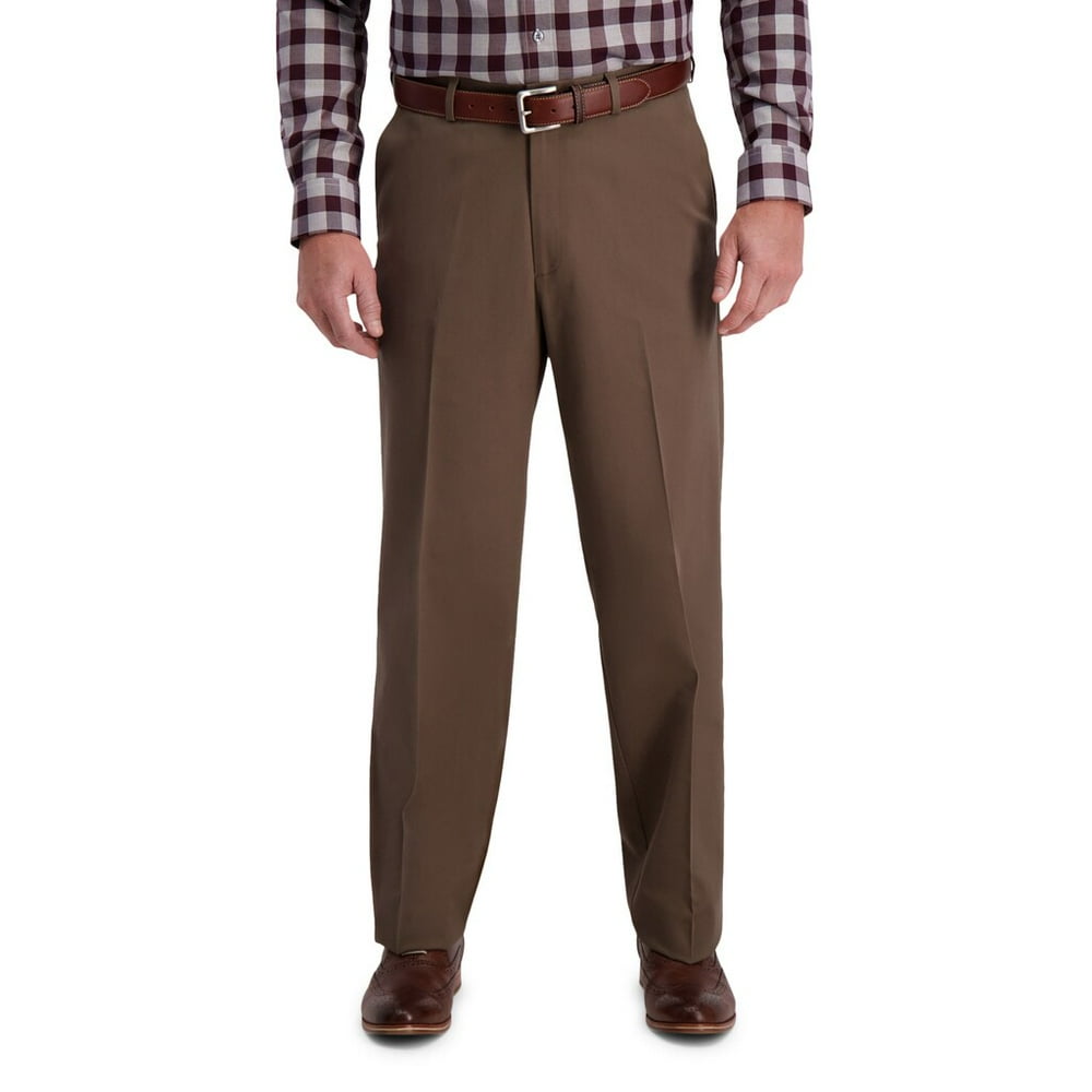 Haggar Men's Haggar Work to Weekend PRO Stretch RelaxedFit Flat