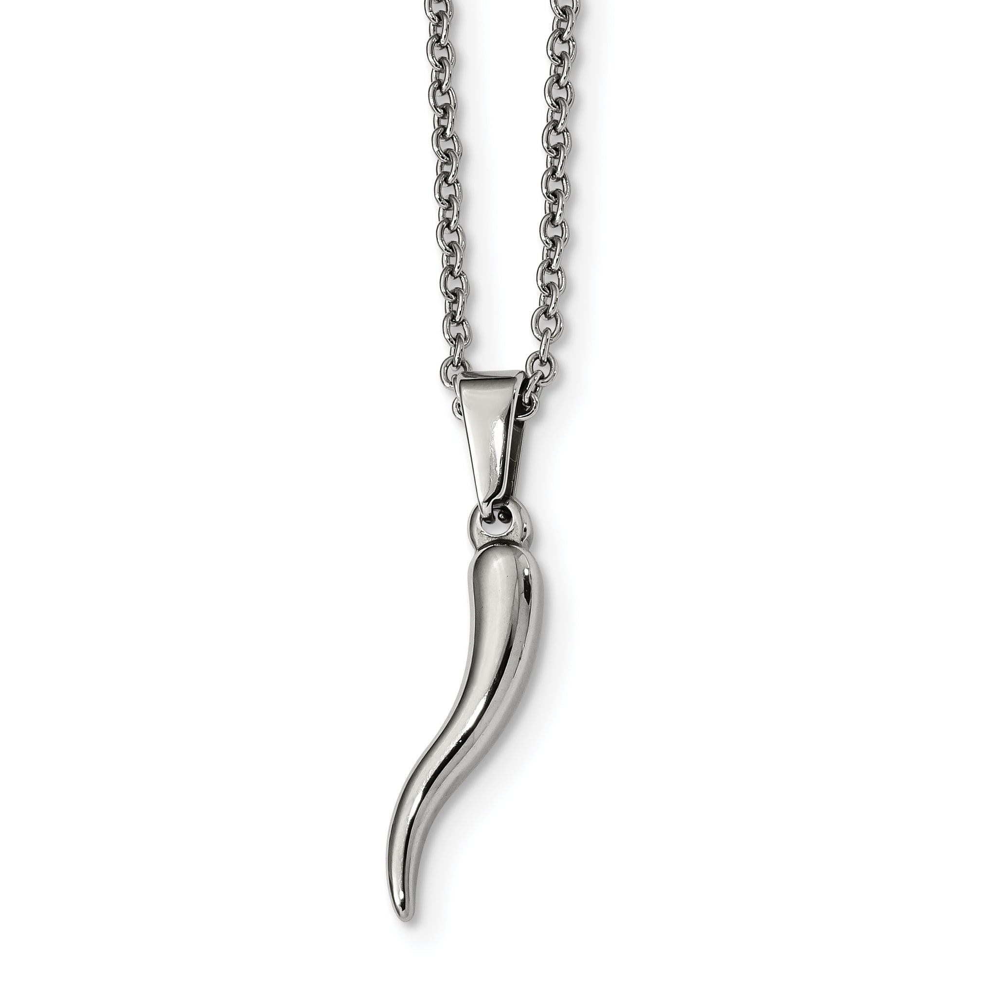 stainless-steel-polished-italian-horn-pendant-and-necklace-26x4mm-22