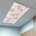 thumbnail image 2 of 4 Pack Christmas Balls Fluorescent Light Covers for Ceiling Lights Pink Stripe Snowflake Texture Magnetic Ceiling Light Covers Overhead Light Filters for Office Classroom Home, 2 of 9