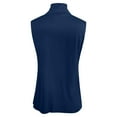 thumbnail image 4 of YMNXA Womens Tank Top Sleeveless Turtleneck Solid Color Stylish Soft Comfortable Tee For Daily Wear Dark Blue Xxxl, 4 of 5